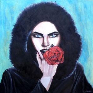 Shadow Rose, Oil/Panel, 30x30