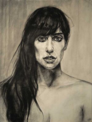 The Gazer, Charcoal/Paper, 32x40